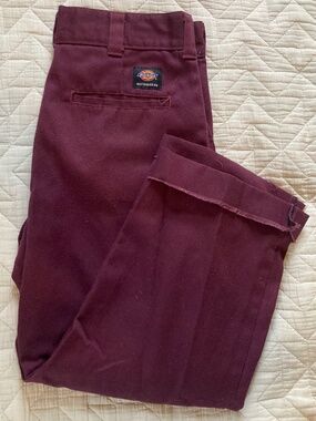 Dickies Original Fit maroon pants 32”